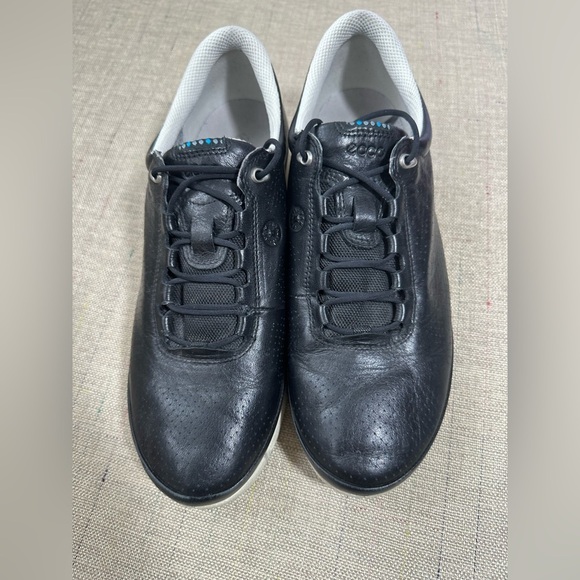 Ecco Men's Black Leather Sneakers - Picture 1 of 7